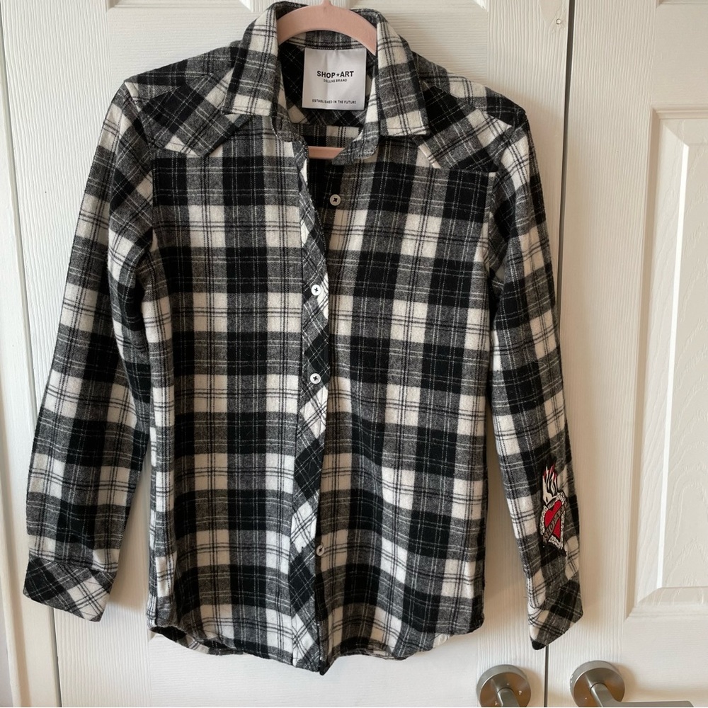 Fashion * Art plaid shirt size XS